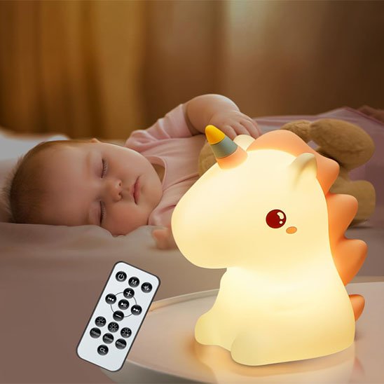 Bebe veilleuse silicone souple offre lumière douce