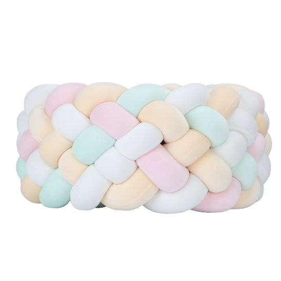 Boudin pour tresse de lit multicolore macaron décoratif