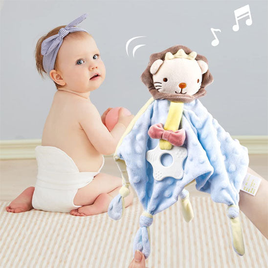 Doudou bebe forme carre facile à utiliser