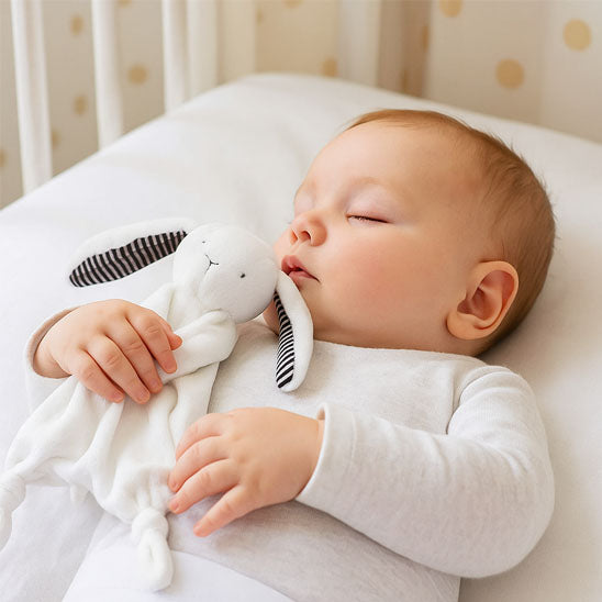 Doudou bébé garçon apaisant bébé pendant son sommeil