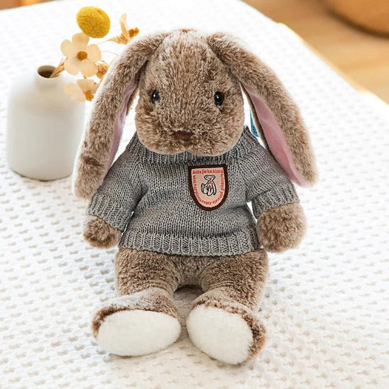 Lapin en peluche pull amovible et facile à entretenir