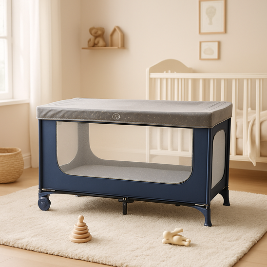 Lit parapluie nouveau ne embellissant apportant touche élégante chambre bébé