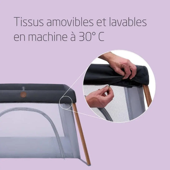 Lit parapluie pour nouveau né tissu amovible pour faciliter le lavage