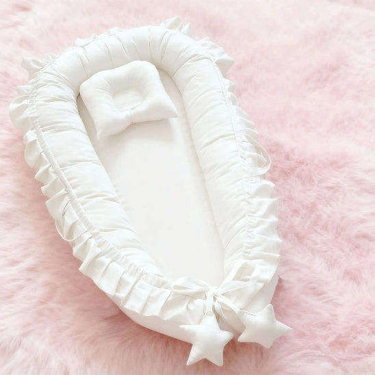 Reducteur de lit cododo bordure dentelle mignon