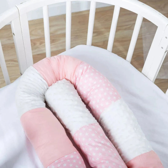 Tour de lit boudin rose mignon