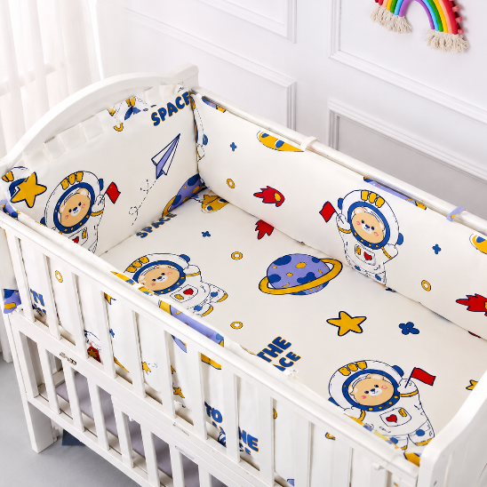 Tour de lit coussin 70x140 motif spatiaux