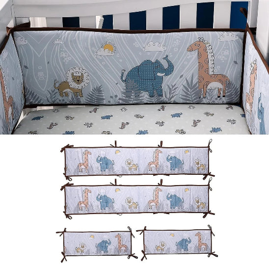 Tour de lit respirant ésthétique apporte touche élegante chambre bébé