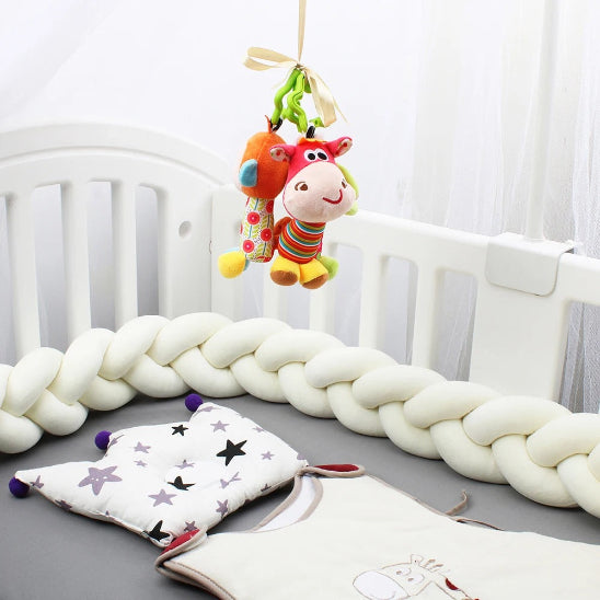 Tresse de lit respirant blanc neige pur