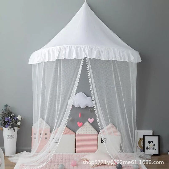 ciel de lit cabane tente fastidieux decore lit bebe