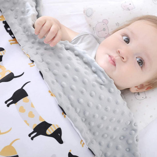 couverture en polaire bebe épais couvre bien bébé