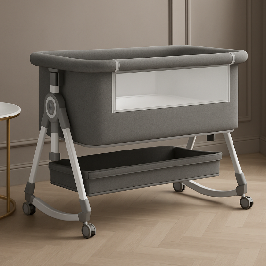 Lit cododo évolutif spacieux dispose un lit de couchage et panier rangement