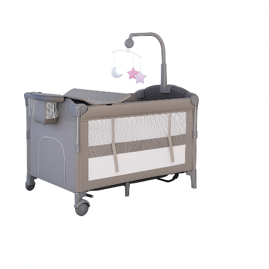 Lit parapluie bébé double couche niveau supérieur dormir bas joué stocké
