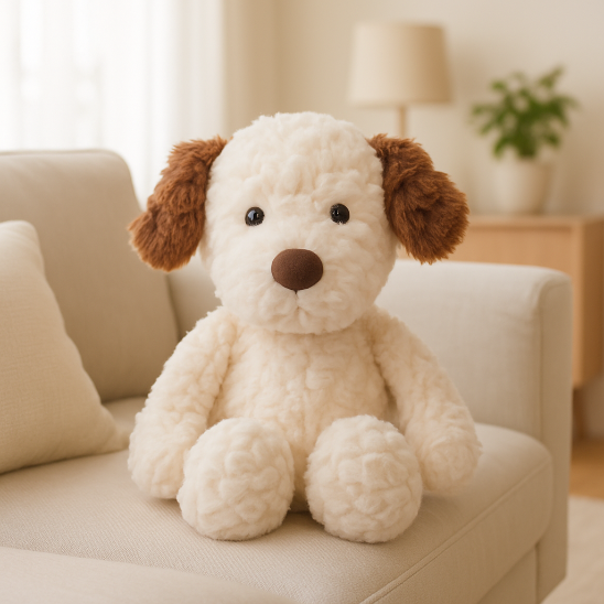 Loutre peluche yeux mignon attire l'attention du regard