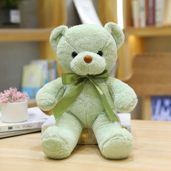 Ours peluche poil soyeuse facile à entretenir