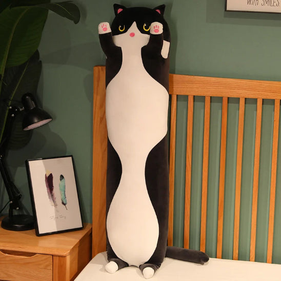 Peluche chat noir parfait pour un sommeil confortable
