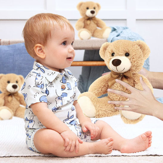 Peluche ours joli développe côté émotionnel de bébé