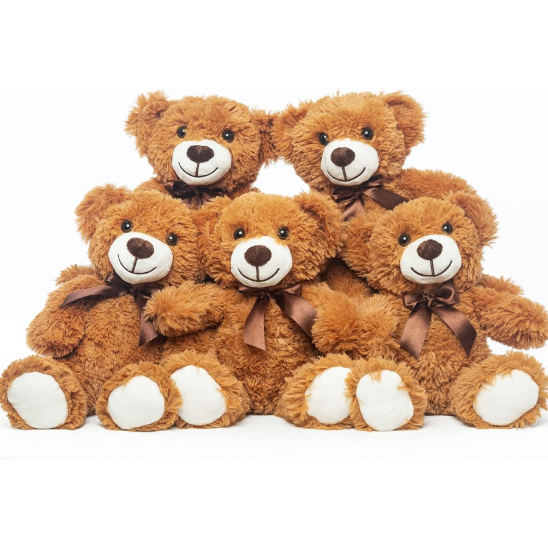 Peluche ours marron fonce parfait pour baptême