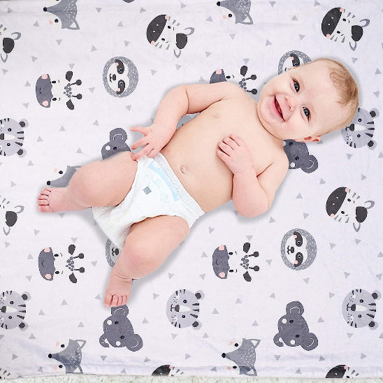 polaire couverture bebe mignonne procure sourire au bébé