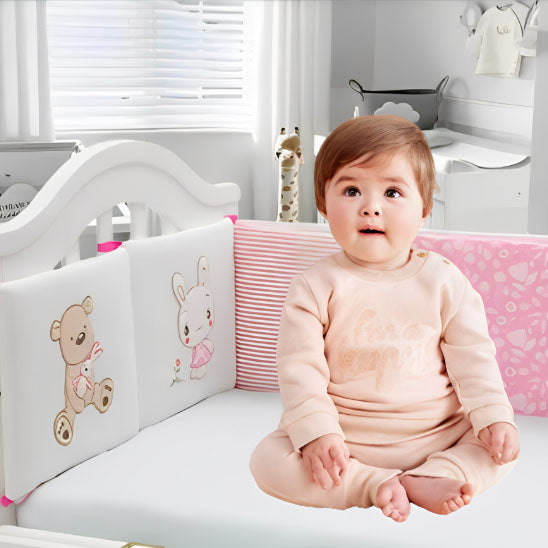 tour de lit bebe ours lapin procure bebe sensation bien etre