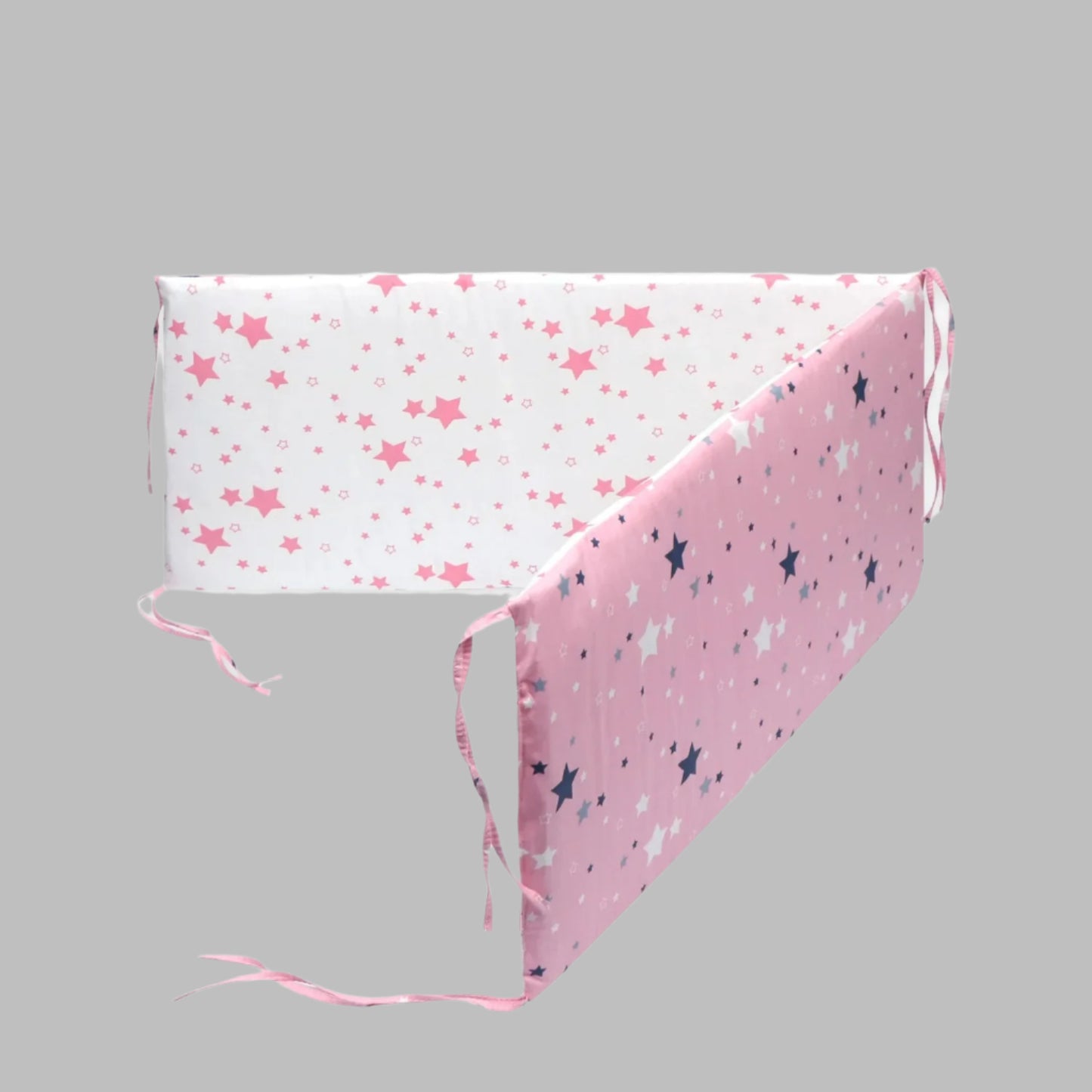 tour de lit motif etoile facile a attacher