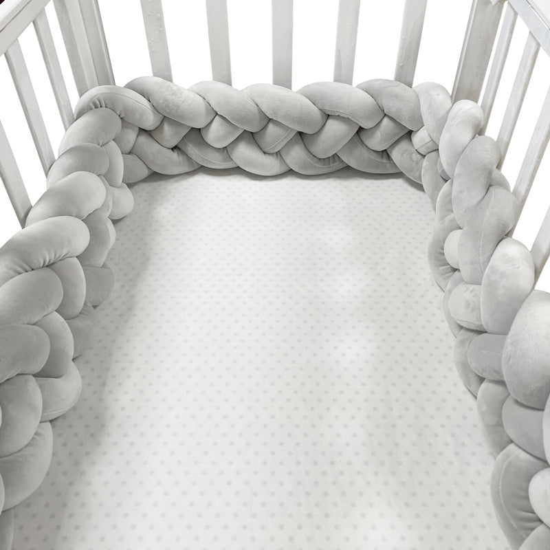 tresse de lit bebe anti chute previent les glissements contre barreaux