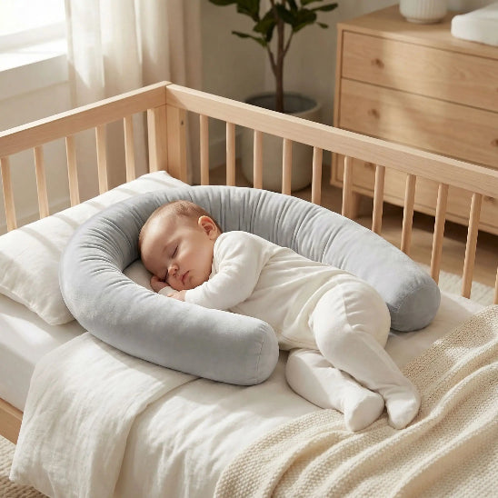 Boudin lit bébé rempart doux enveloppe bébé pendant son sommeil.