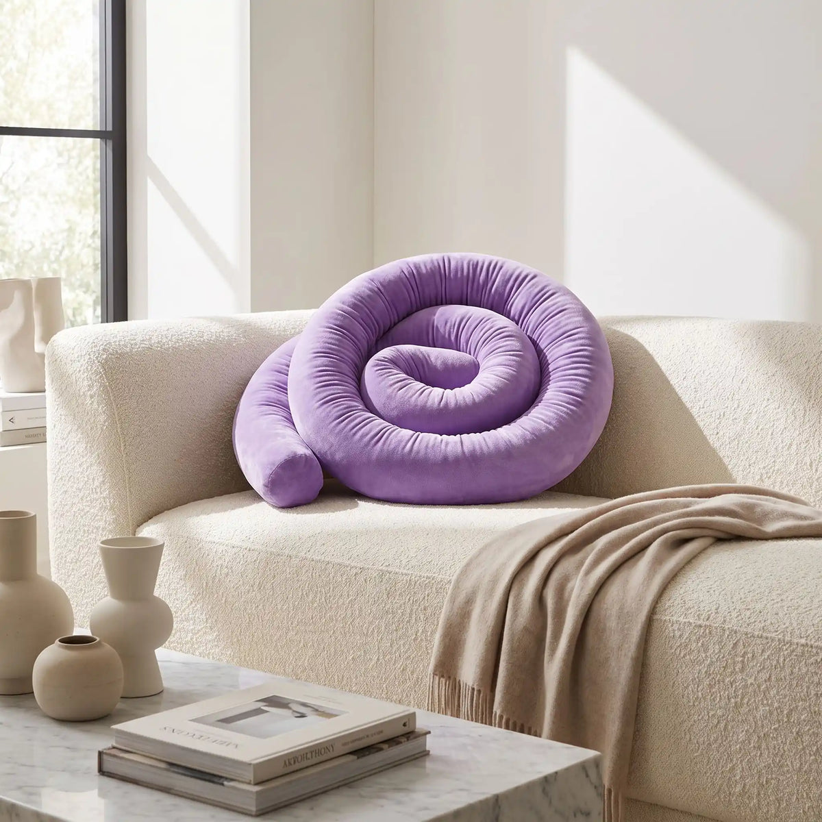 Boudin lit bebe violet rembourrage souple doux