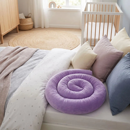 Boudin lit bebe violet structure flexible