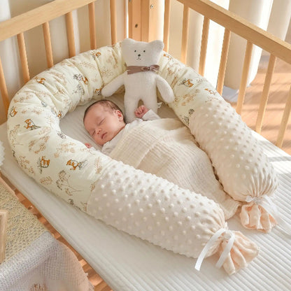 Boudin pour tour de lit motif lapin doux pour sommeil serein bébé