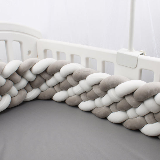 Boudin pour tresse de lit blanc gris pare-chocs