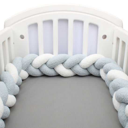 Boudin pour tresse de lit bleu blanche