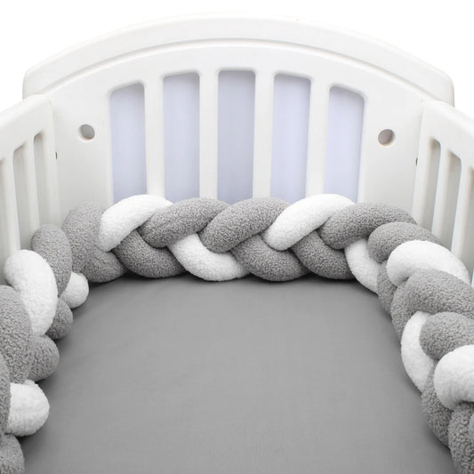 Boudin pour tresse de lit grise blanche brins natter