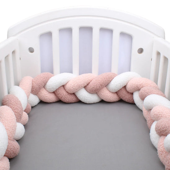 Boudin pour tresse de lit rose pâle rose clair blanche multicolore