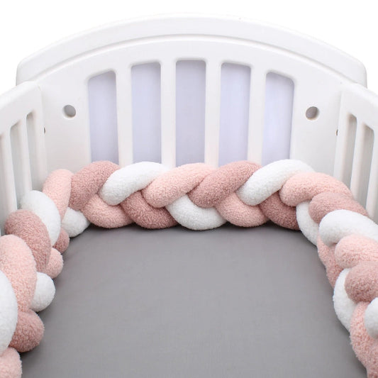 Boudin pour tresse de lit rose pâle rose clair blanche multicolore