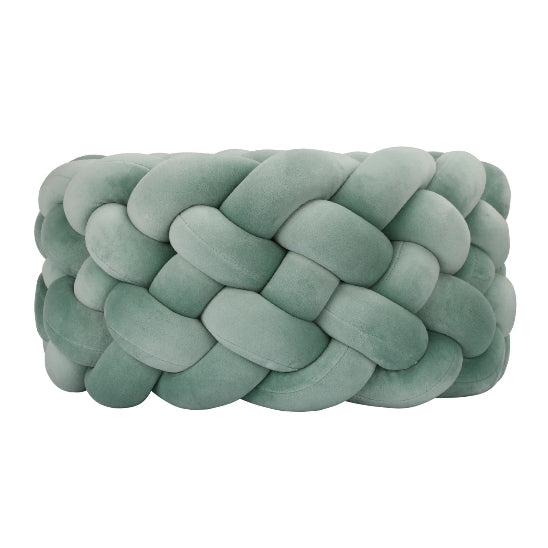 Boudin pour tresse de lit vert sauge couleur apaisante