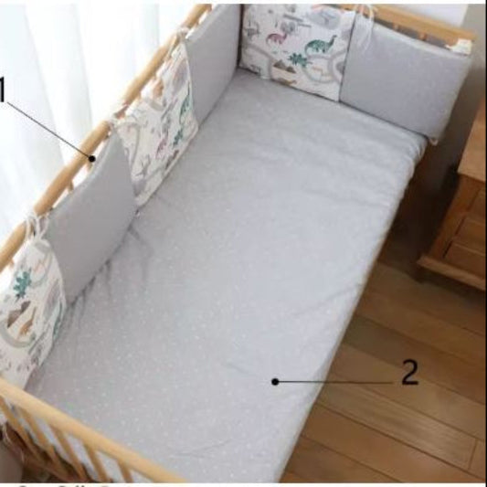 Contour de lit de bébé moelleux absorbe les chocs