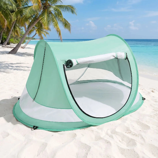 Couffin nomade anti uv verte pop-up