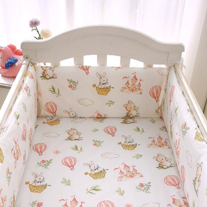 Coussins tour de lit motif ours fleuri étincellant