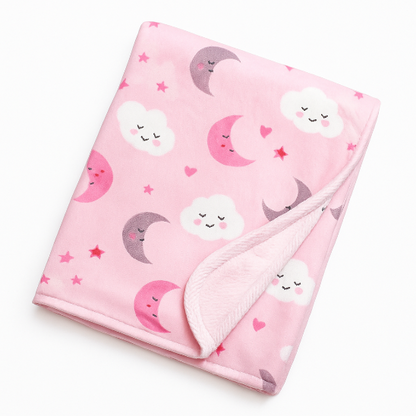 Couverture bebe en laine double épaisseur pour isolation thermique