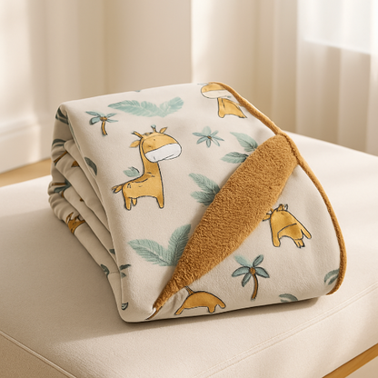 Couverture bebe en laine materiau résistant après nombreux lavages