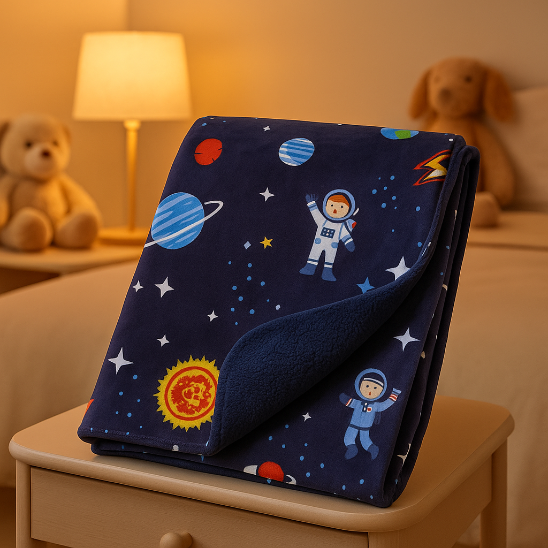 Couverture bebe en laine motif spécial élégant dans la chambre bébé