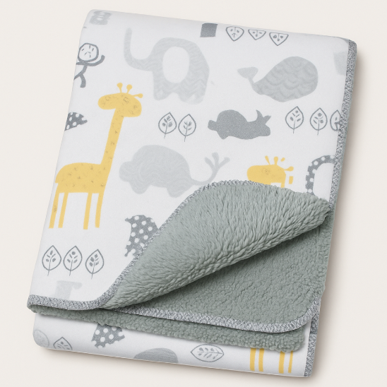 Couverture bebe laine multiusage utile aussi comme tapis d'éveil