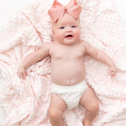 Couverture bebe polaire motif bulle relief doux pour beau bébé