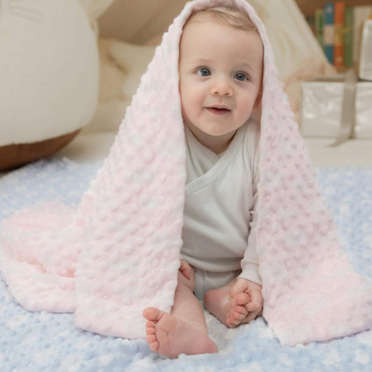 Couverture bebe polaire multiusage utile aussi comme serviette de bain