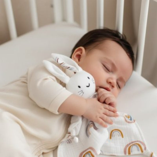 Doudou lapin apaisant pour sommeil confortable bébé