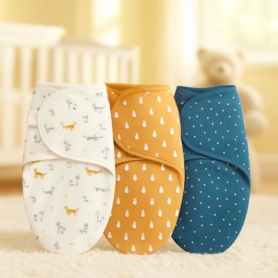 Emmaillotage gigoteuse tissu laine sensuelle et doux sur peau de bébé
