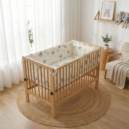 Entourage de lit bébé fixation sécurisée évitant mouvement brusque bébé