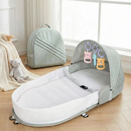 Lit en toile bebe pliable pour utilisation pratique des parents nomades