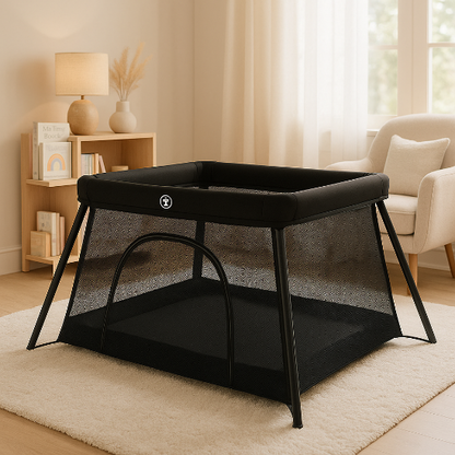 Lit parapluie bebe avec matelas polyvalent pour jeu, sommeil