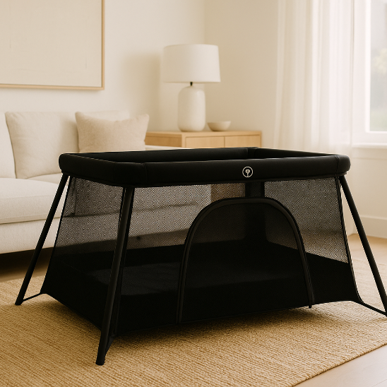 Lit parapluie bebe avec matelas souple favorisant sommeil confortable de bébé